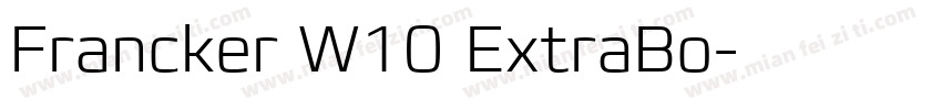 Francker W10 ExtraBo字体转换